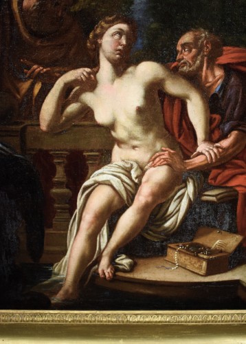 Suzanne et les vieillards - Maître vénitien du XVIIe siècle - Romano Ischia